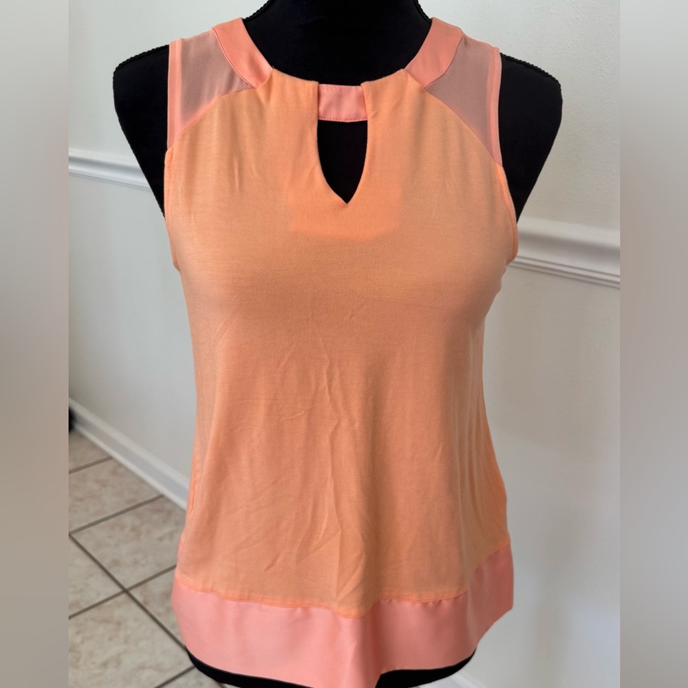 ANTONIO MELANI Coral and Pink Tank Top